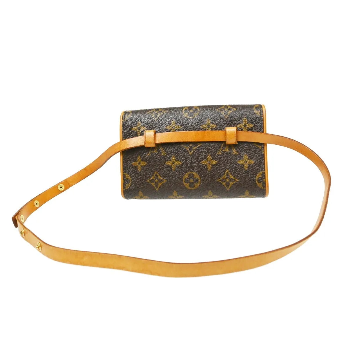 Louis Vuitton Florentine Waist Monogram Canvas Brown Canvas Clutche & Pouche Bag (Pre-Owned)