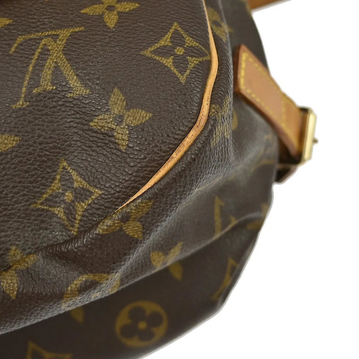 Louis Vuitton Saumur Handbag Monogram Canvas Brown Canvas Shoulder Bag Bag (Pre-Owned)