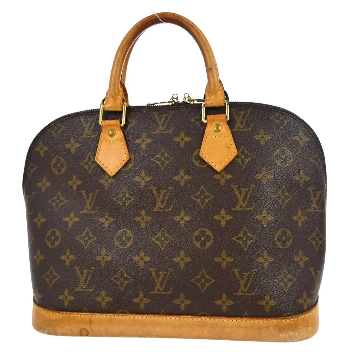 Louis Vuitton Alma Handbag Monogram Canvas Brown Canvas Handbag (Pre-Owned)