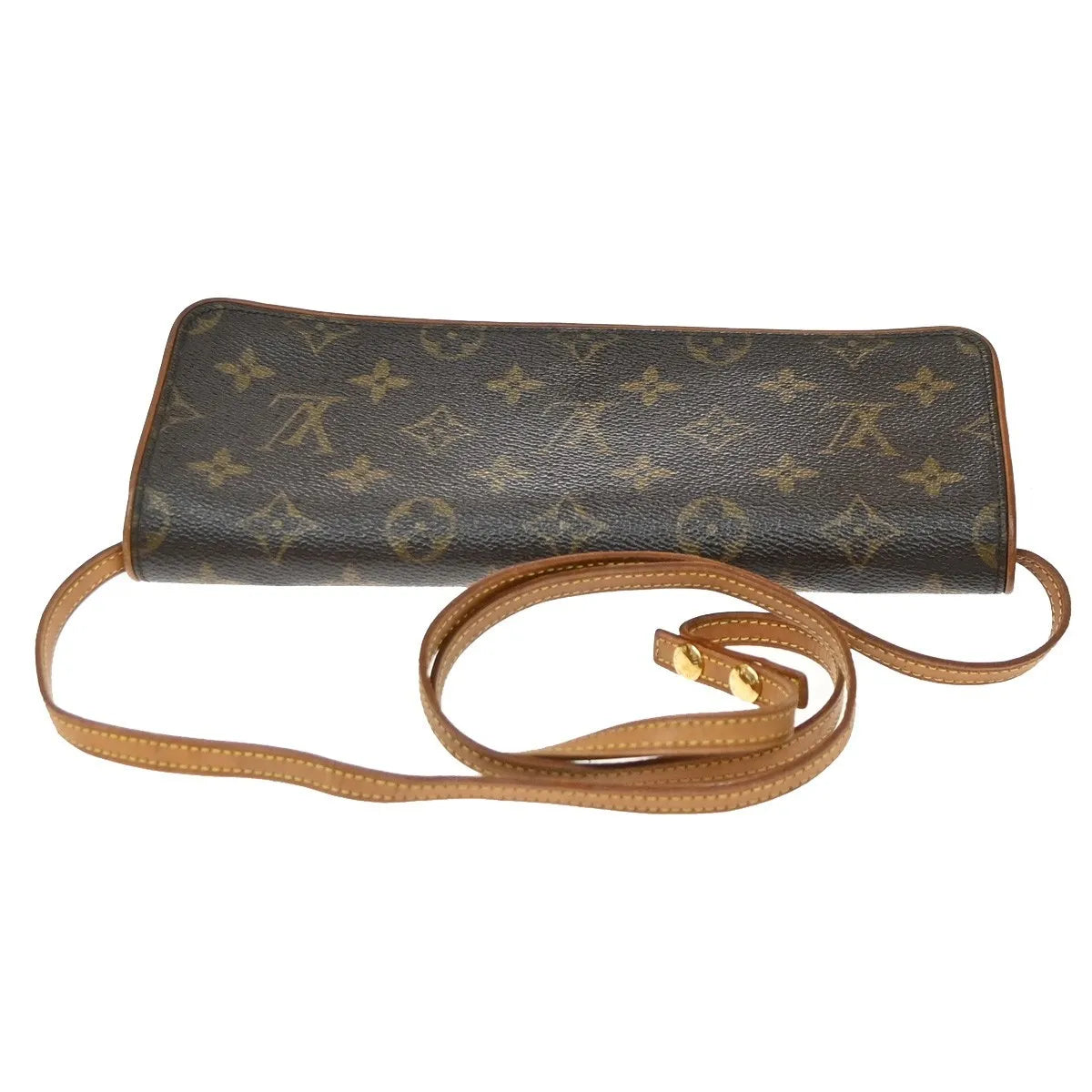 Louis Vuitton Twin Monogram Brown Canvas Clutche & Pouche Bag (Pre-Owned)