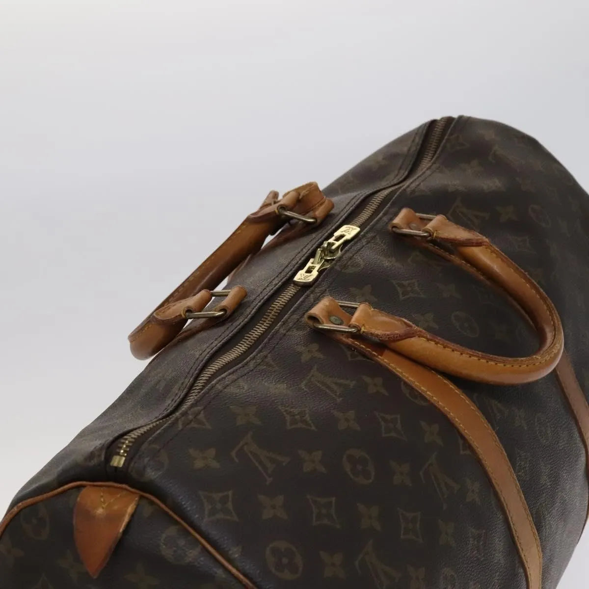 Louis Vuitton Keepall Monogram Canvas Brown Canvas Travel Bag Bag (Pre-Owned)