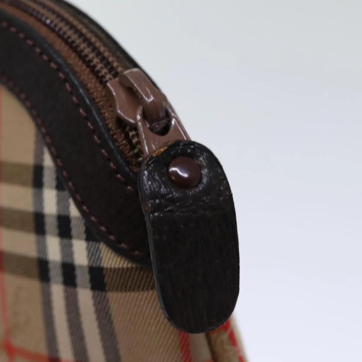 Burberry Nova Check Pochette Canvas Beige Canvas Clutche & Pouche Bag (Pre-Owned)