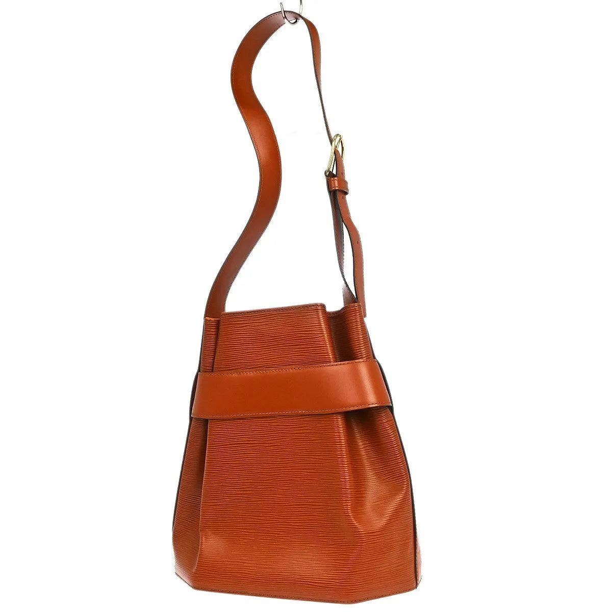 Louis Vuitton Vintage Sac D'epaule Handbag Epi Brown Leather Shoulder Bag Bag (Pre-Owned)