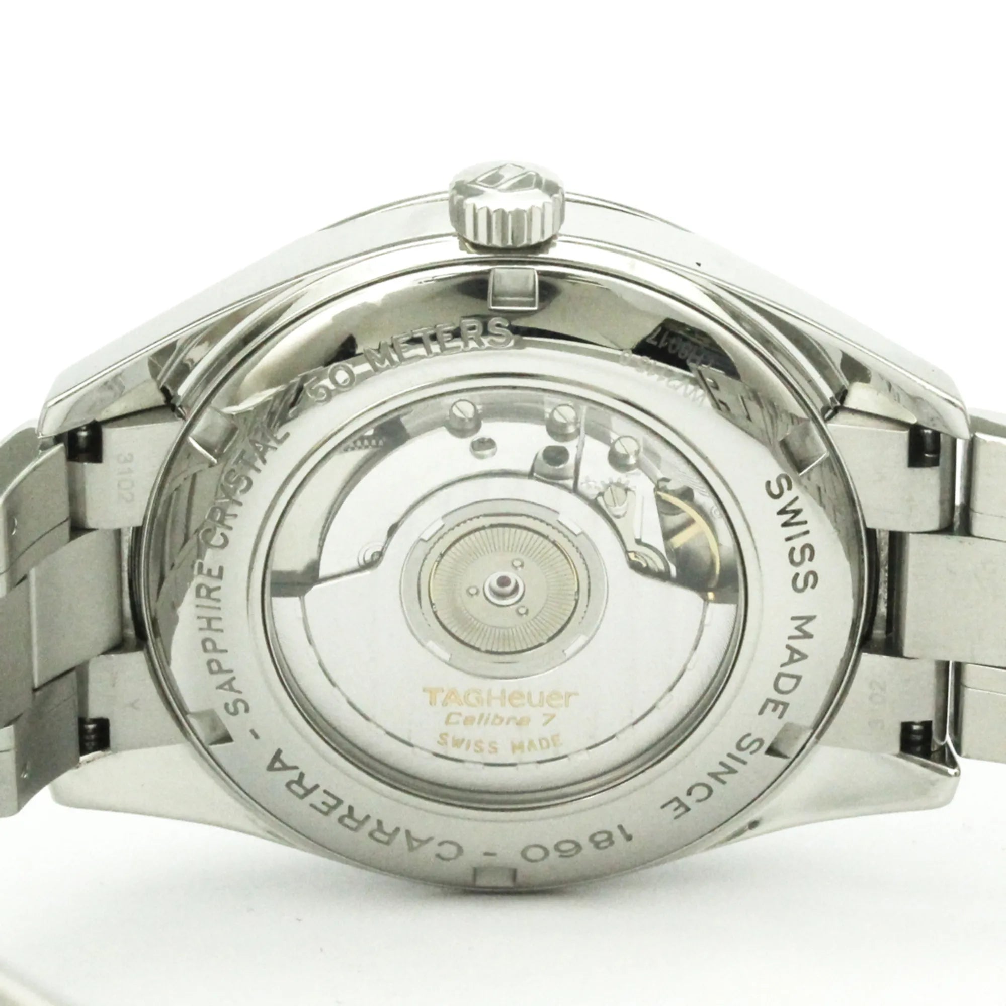 Tag Heuer Carrera Calibre 7 Date Automatic Stainless Steel Watch (Pre-Owned)