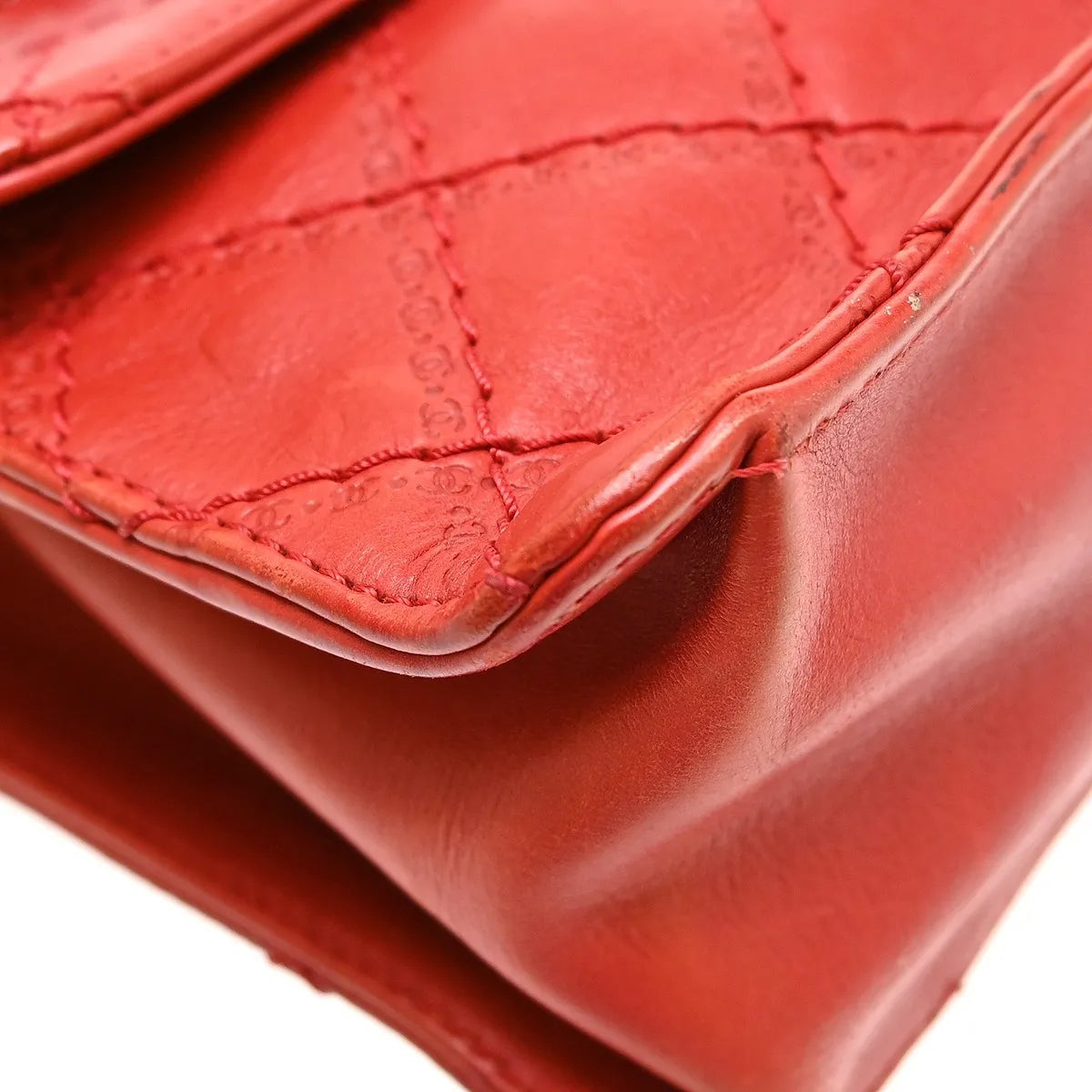 Chanel Crave Reissue Flap Quilted Calfskin Red Calfskin Shoulder Bag Bag (Pre-Owned)