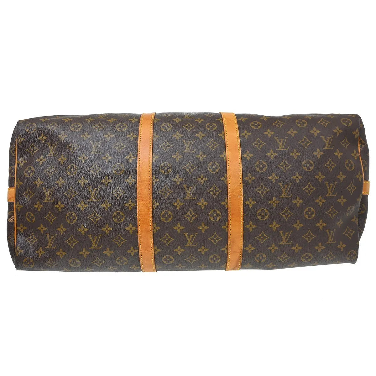 Louis Vuitton Keepall Bandouliere Bag Monogram Canvas Brown Canvas Travel Bag Bag (Pre-Owned)