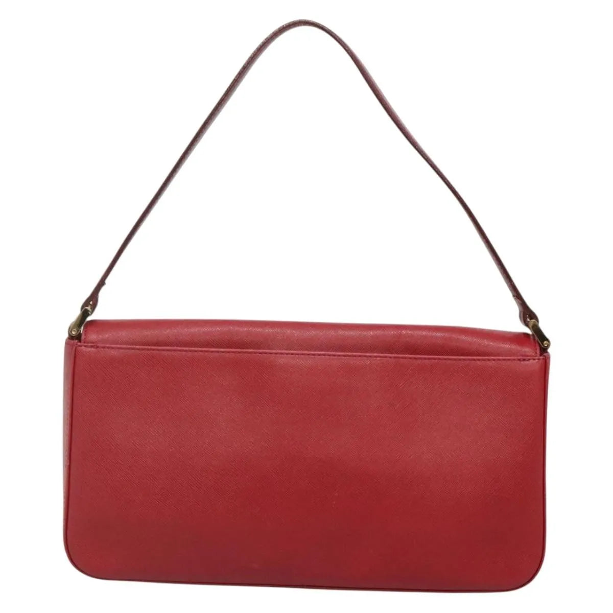 Burberry Vintage Leather Red Leather Shoulder Bag Bag (Pre-Owned)