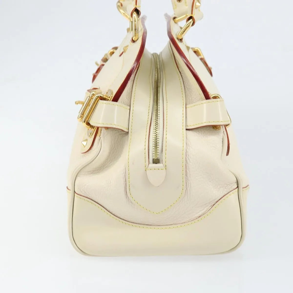 Louis Vuitton Suhali Le Radieux Leather White Leather Handbag (Pre-Owned)