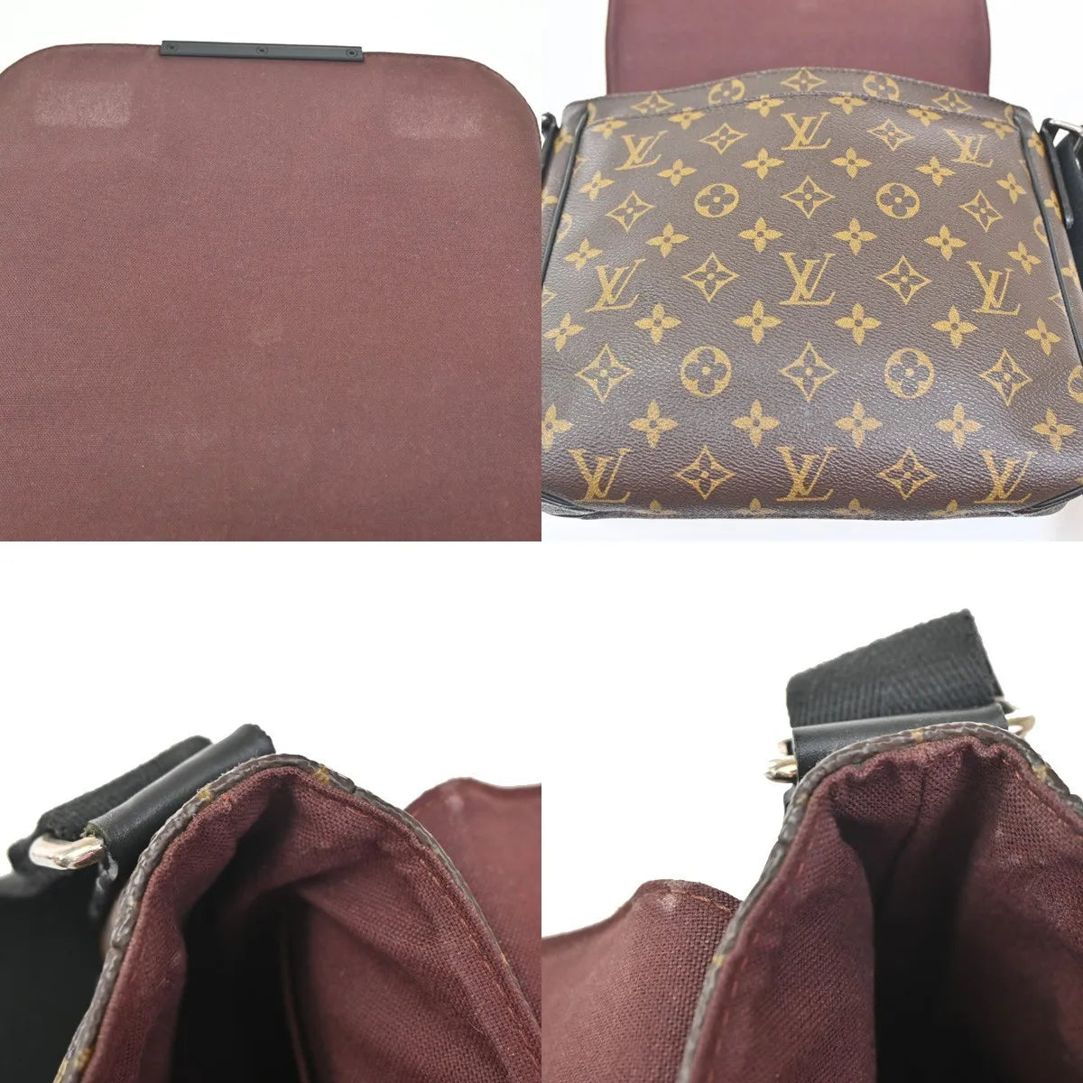 Louis Vuitton District Messenger Bag Macassar Monogram Canvas Brown Canvas Shoulder Bag Bag (Pre-Owned)