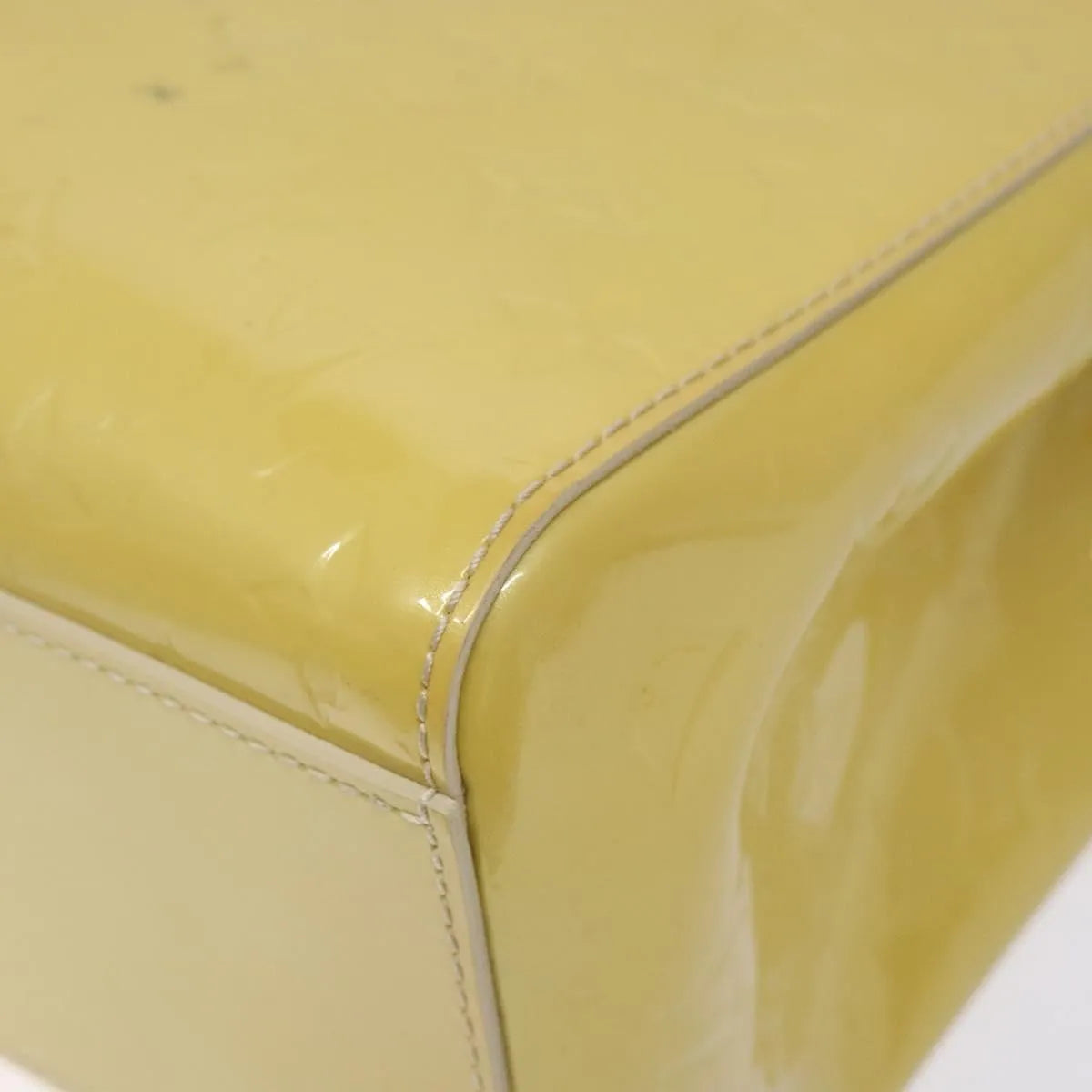Louis Vuitton Catalina Monogram Vernis Yellow Patent_Leather Tote Bag Bag (Pre-Owned)