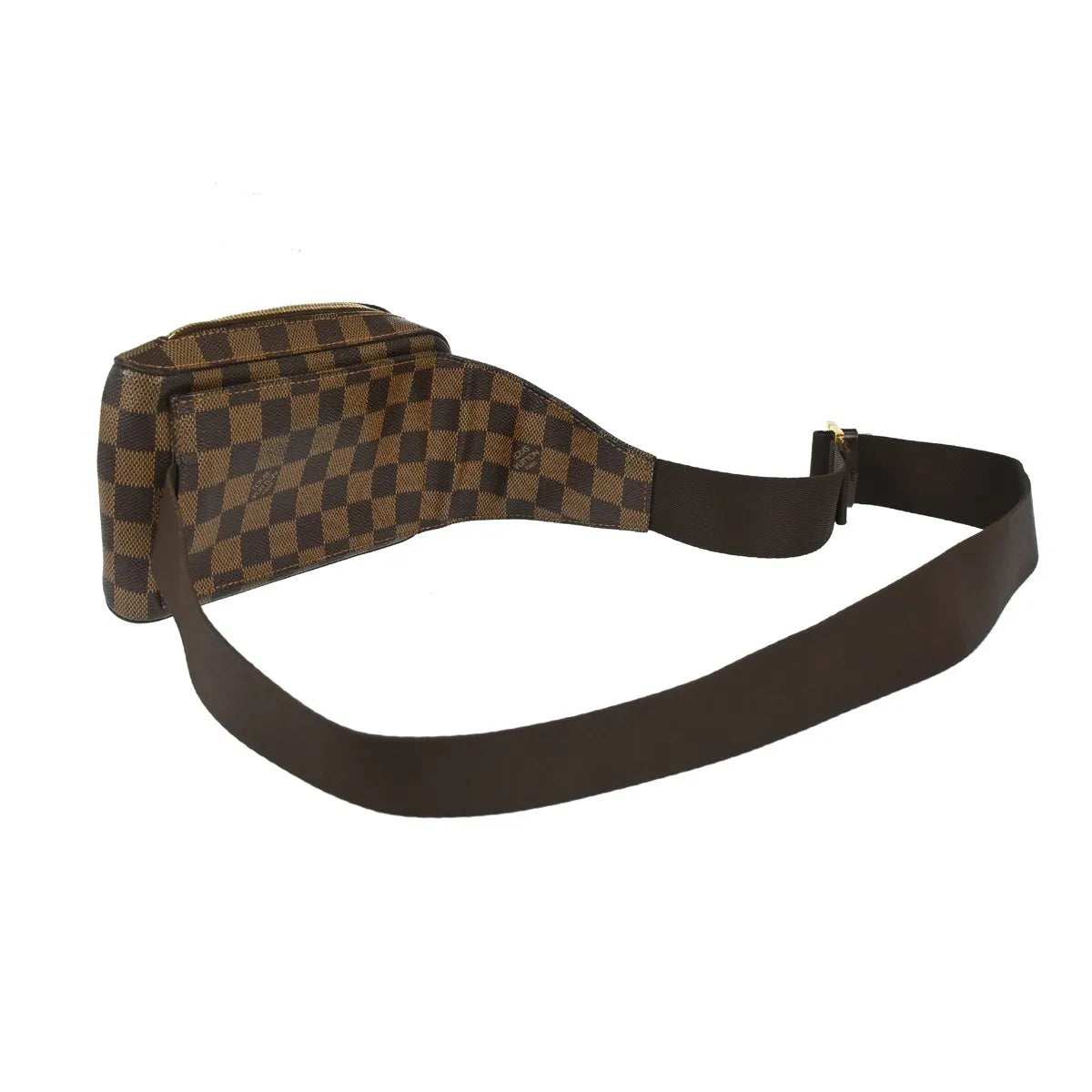 Louis Vuitton Geronimos Waist Damier Ebene Brown Canvas Shoulder Bag Bag (Pre-Owned)