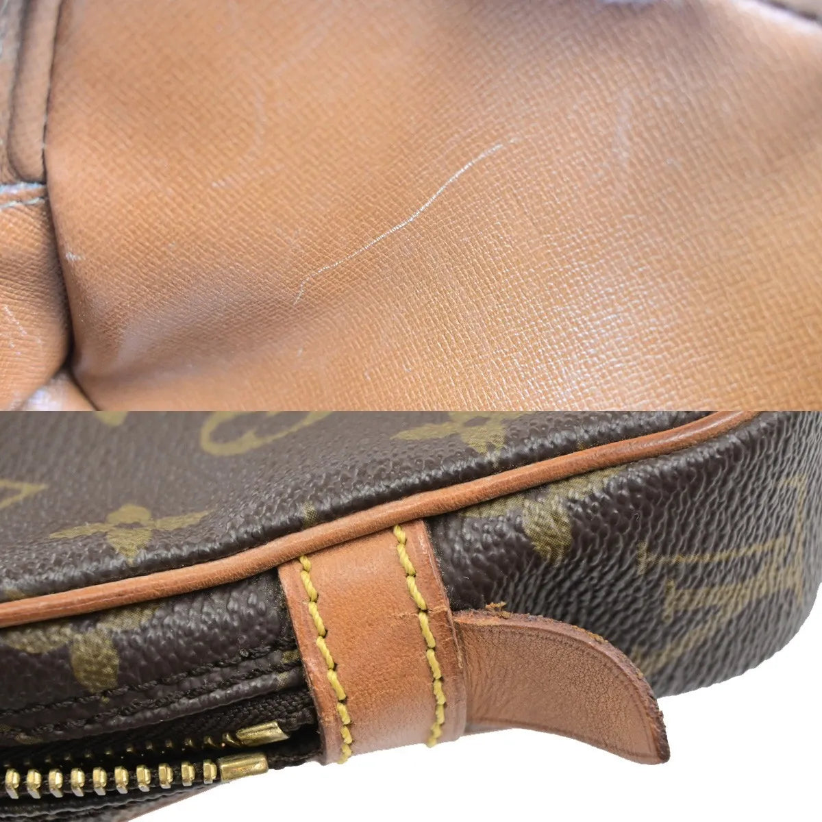 Louis Vuitton Pochette Marly Bandouliere Monogram Canvas Brown Canvas Shoulder Bag Bag (Pre-Owned)