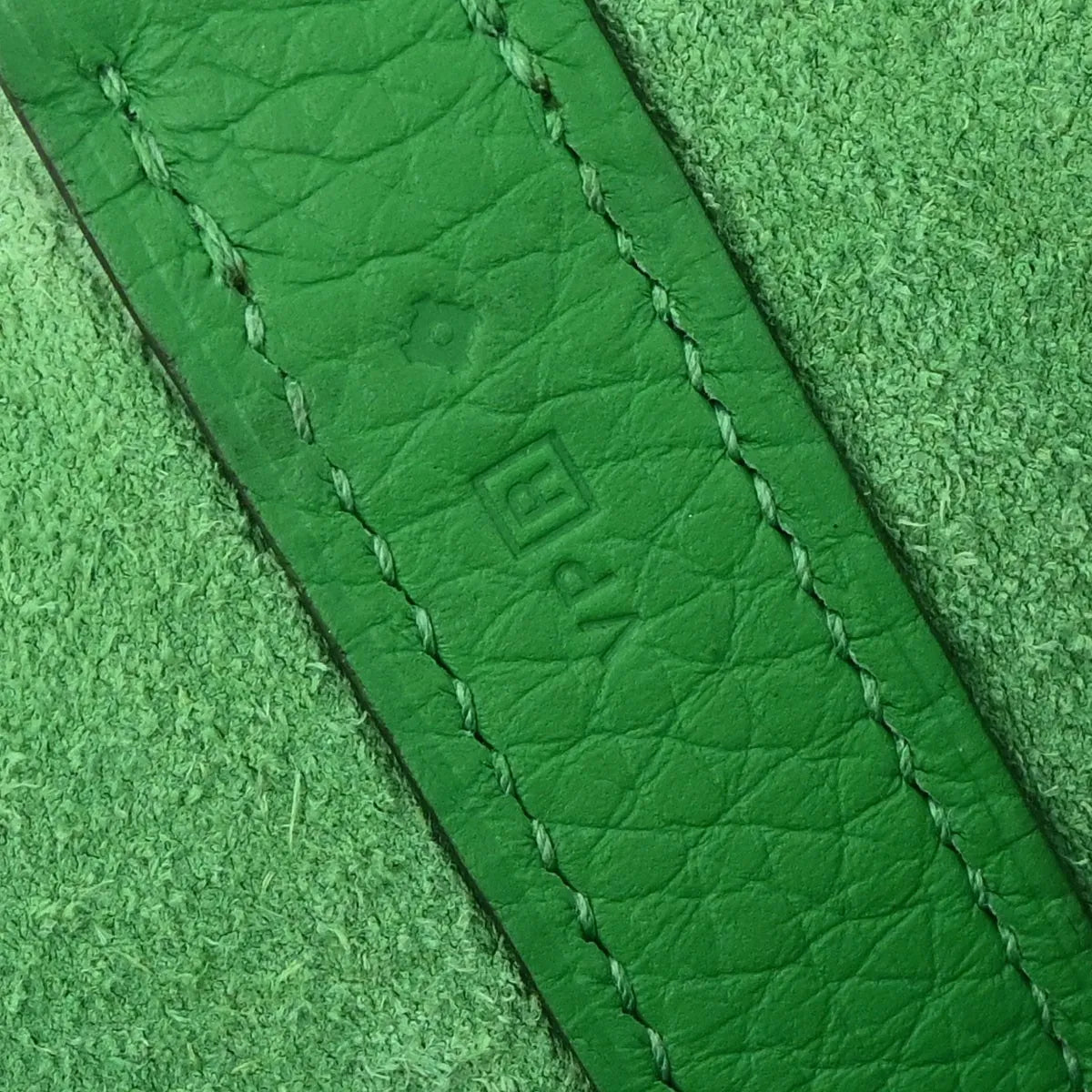 Hermes Picotin Lock Clemence Green Leather Handbag (Pre-Owned)