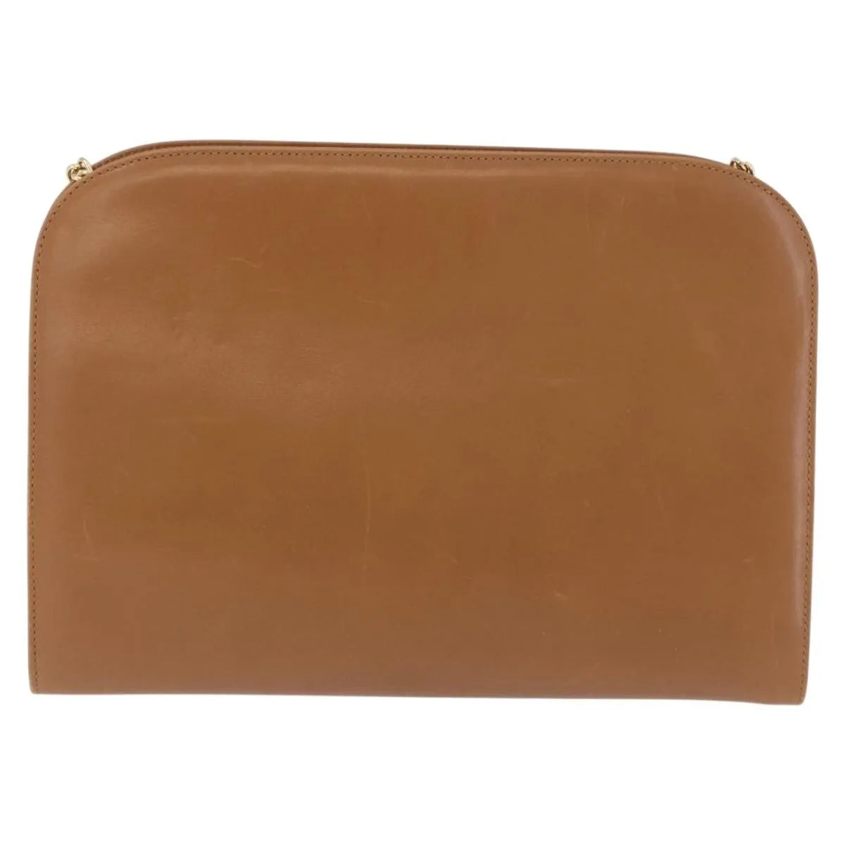 Salvatore Ferragamo Vintage Gancini Chain Leather Brown Leather Shoulder Bag Bag (Pre-Owned)