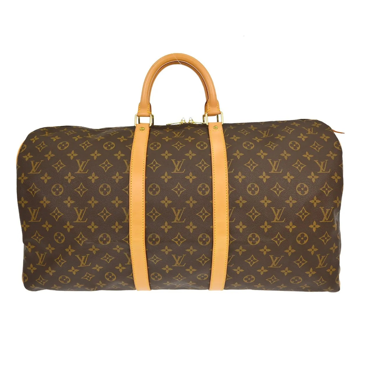 Louis Vuitton Keepall Monogram Canvas Brown Canvas Travel Bag Bag (Pre-Owned)