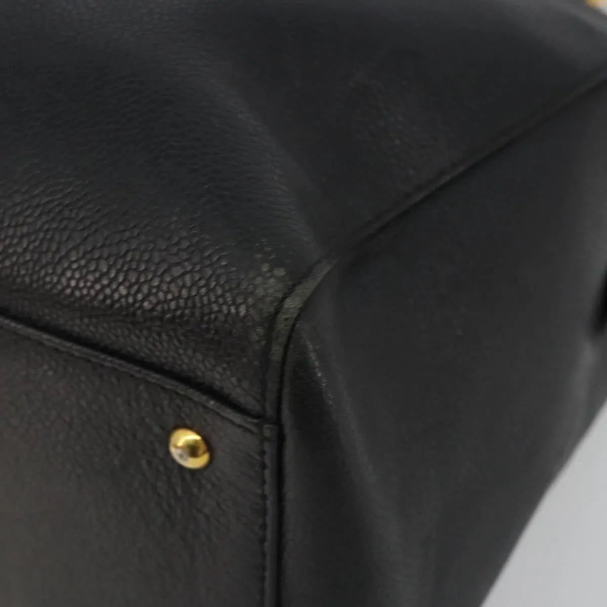 Chanel Vintage Timeless Zip Caviar Black Calfskin Shoulder Bag Bag (Pre-Owned)