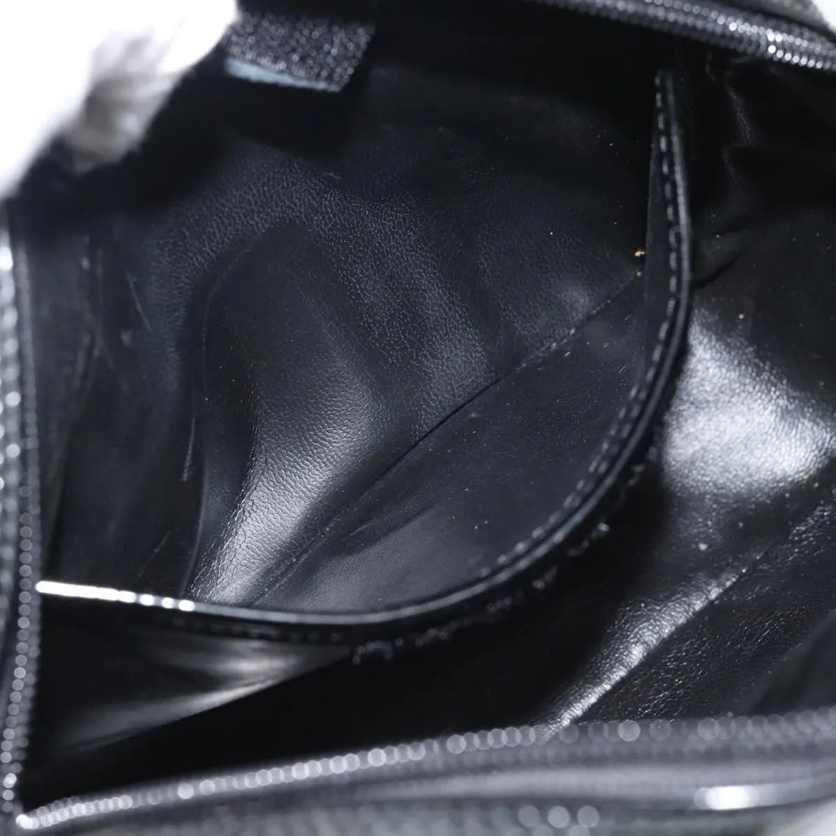 Salvatore Ferragamo Vala Patent Leather Black Patent_Leather Shoulder Bag Bag (Pre-Owned)