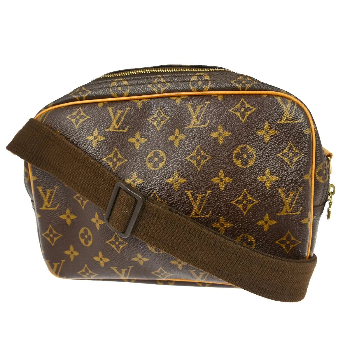 Louis Vuitton Reporter Monogram Canvas Brown Canvas Shoulder Bag Bag (Pre-Owned)