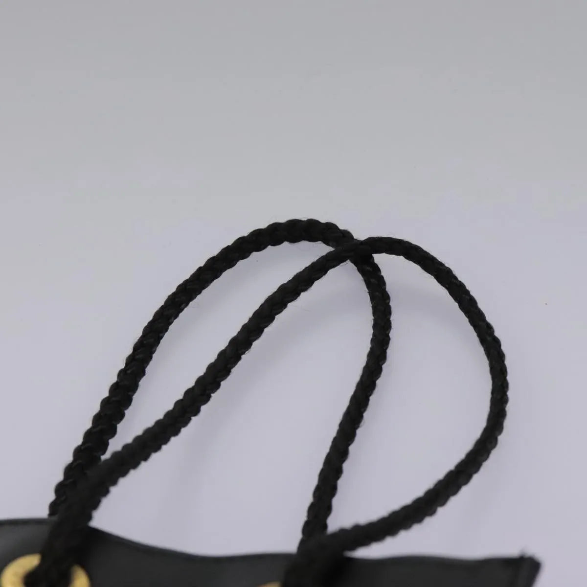 Fendi Fazzuolo Leather Black Leather Tote Bag Bag (Pre-Owned)