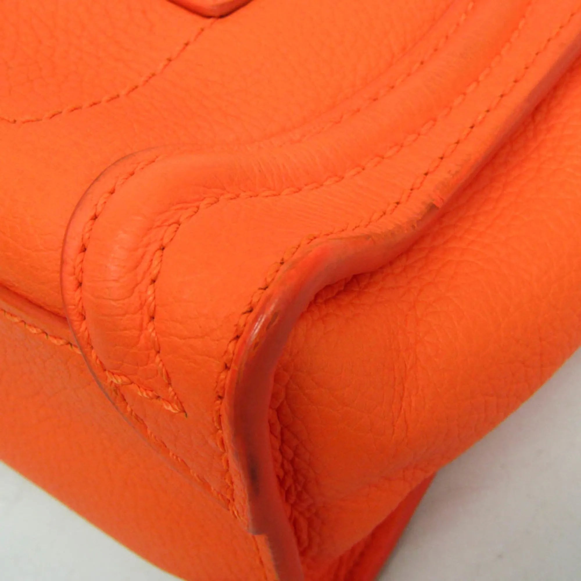 Celine Multicolor Luggage Leather Orange Leather Handbag (Pre-Owned)