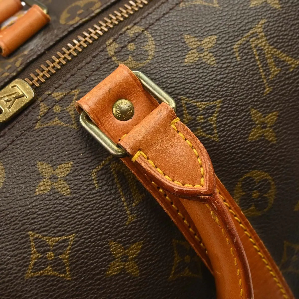Louis Vuitton Keepall Monogram Canvas Brown Canvas Travel Bag Bag (Pre-Owned)