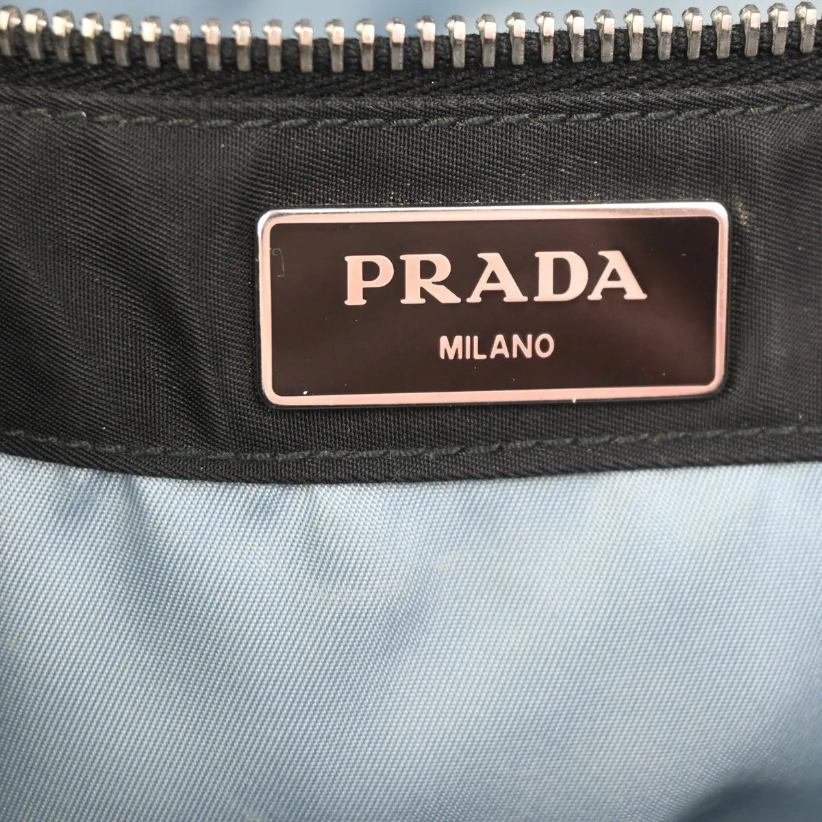 Prada Etiquette Tote Tessuto Black Nylon Tote Bag Bag (Pre-Owned)