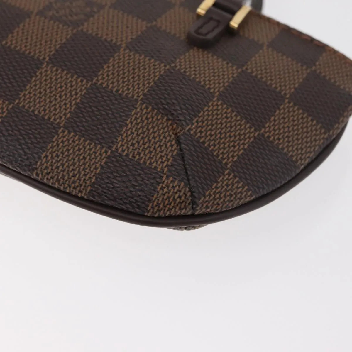 Louis Vuitton Manosque Pochette Damier Brown Canvas Clutche & Pouche Bag (Pre-Owned)