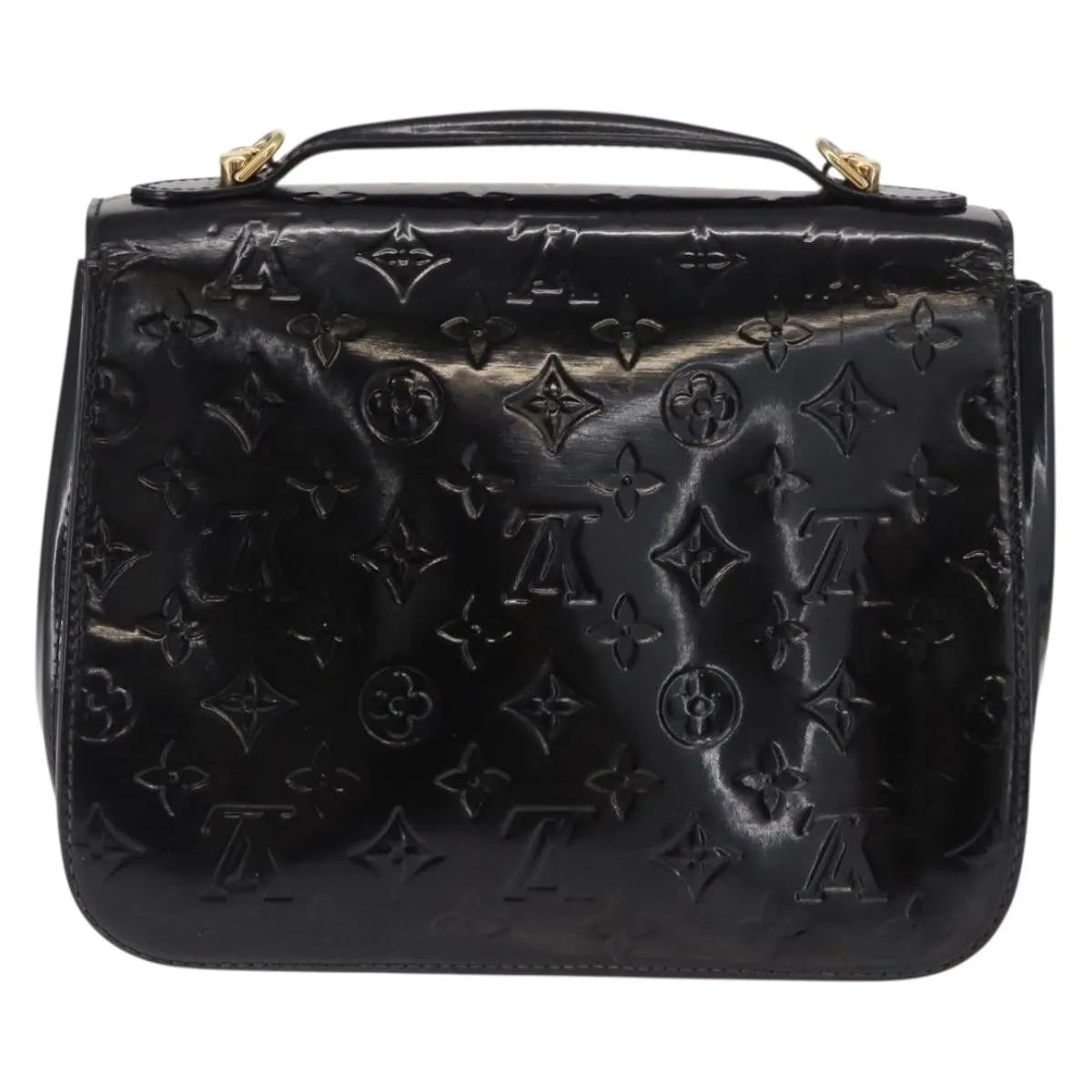 Louis Vuitton Mirada Monogram Vernis Black Patent_Leather Handbag (Pre-Owned)