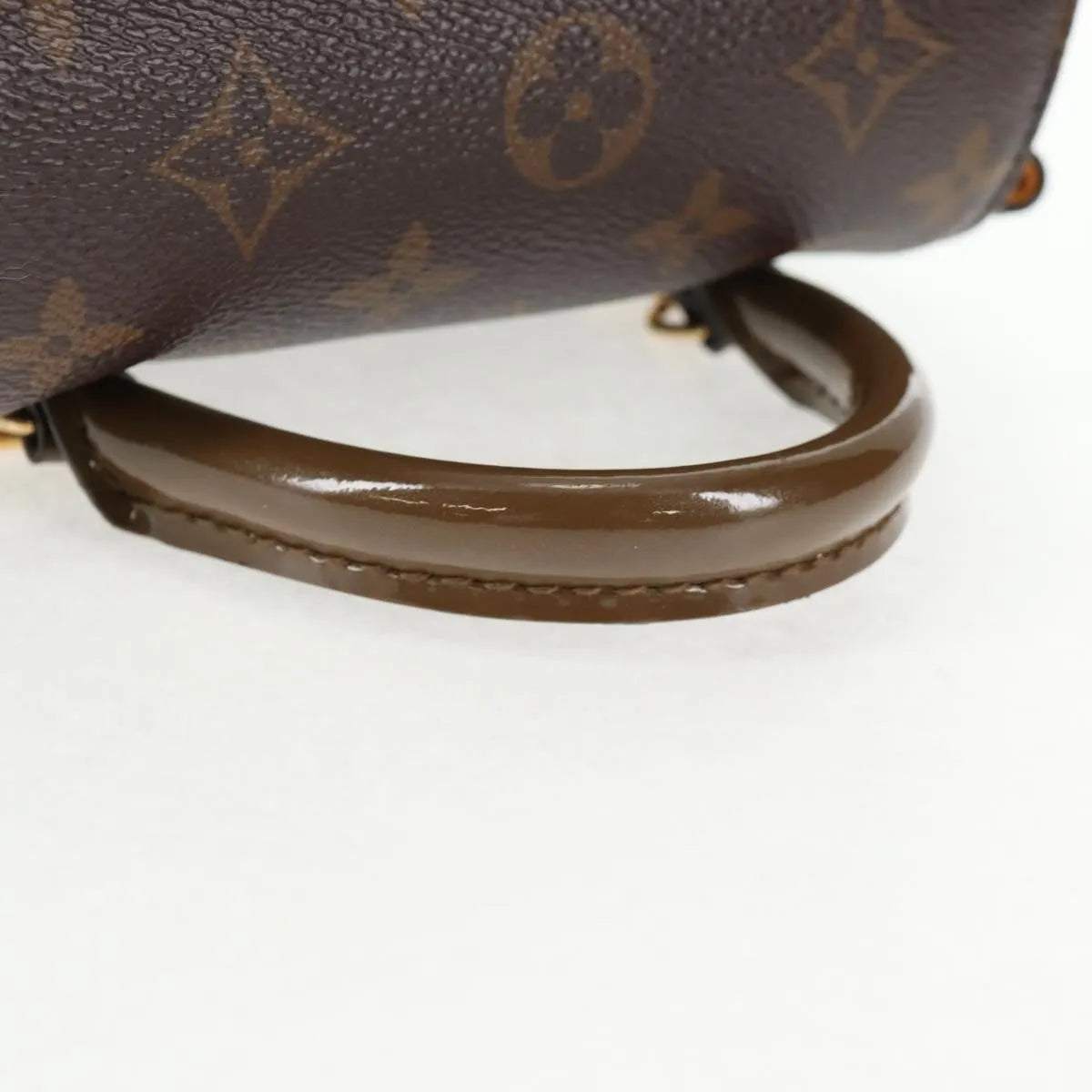 Louis Vuitton Hot Springs Vernis With Monogram Canvas Brown Canvas Backpack Bag (Pre-Owned)