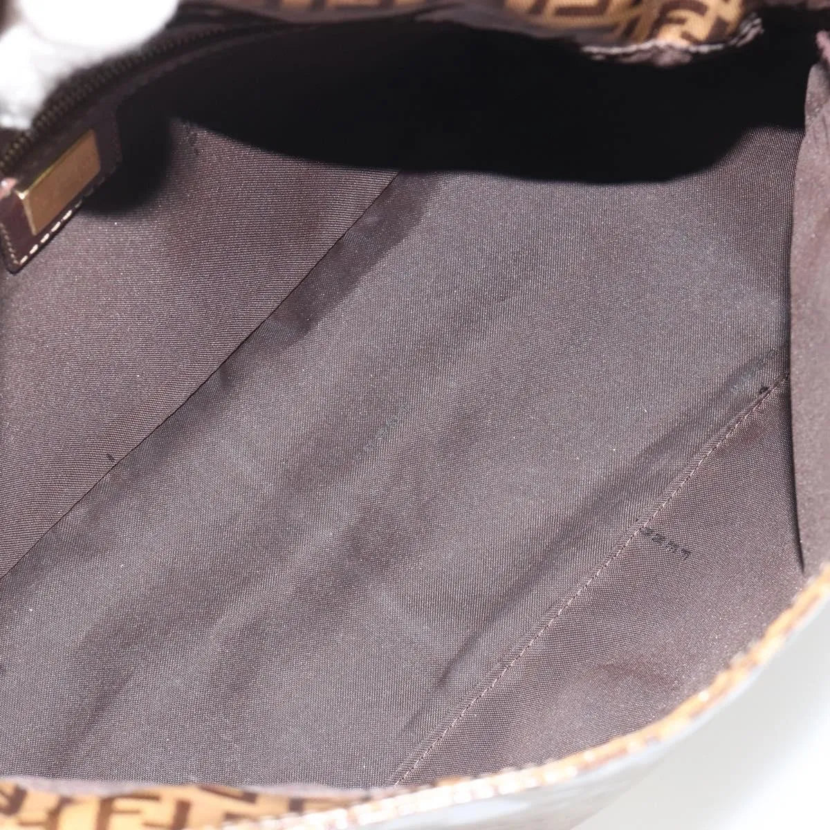 Fendi Forever Big Mama Patent Beige Patent_Leather Shoulder Bag Bag (Pre-Owned)