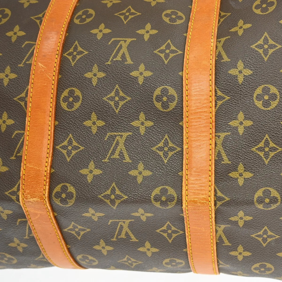 Louis Vuitton Keepall Monogram Canvas Brown Canvas Travel Bag Bag (Pre-Owned)