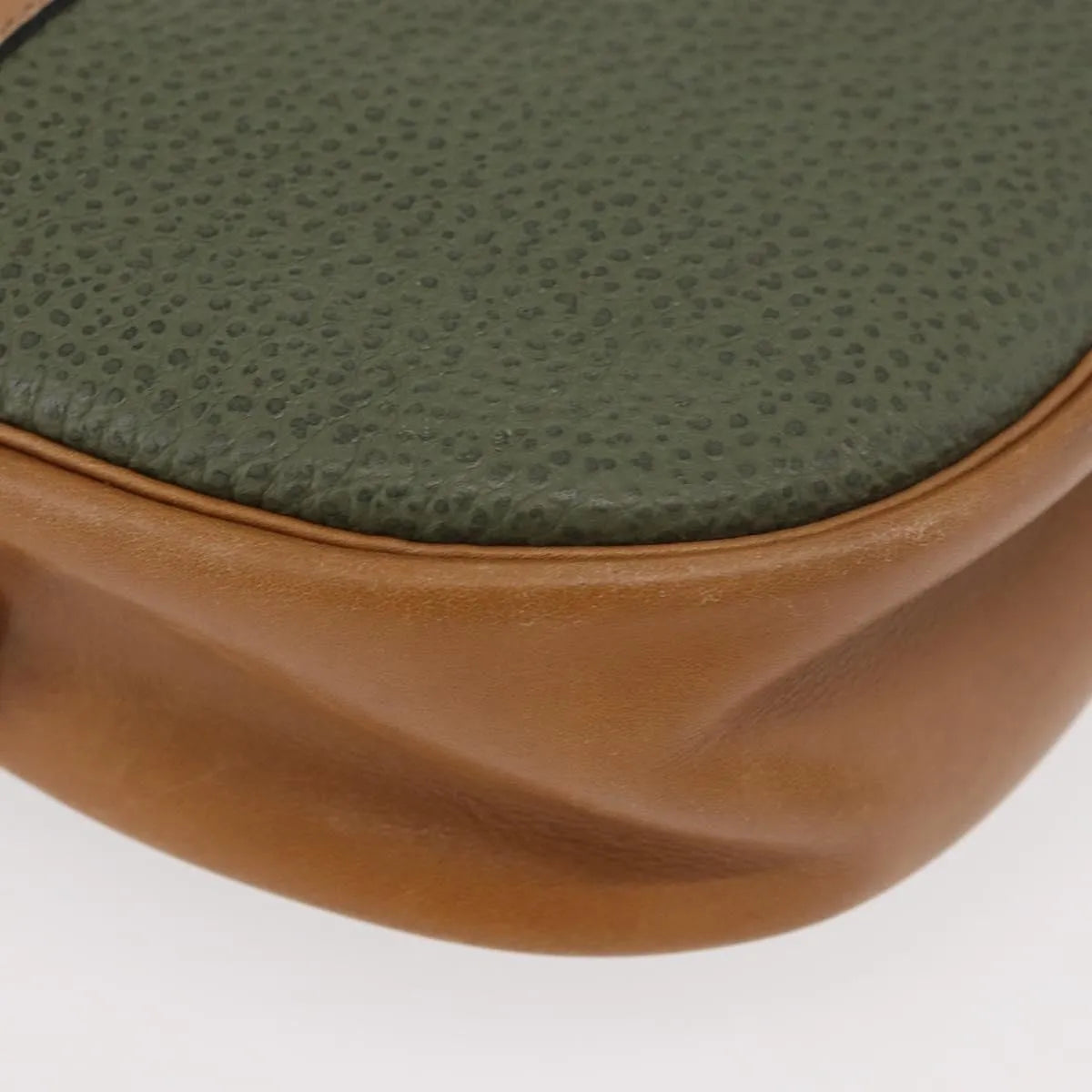 Christian Dior Cd Shoulder Bag Leather Green Leather Shoulder Bag Bag (Pre-Owned)