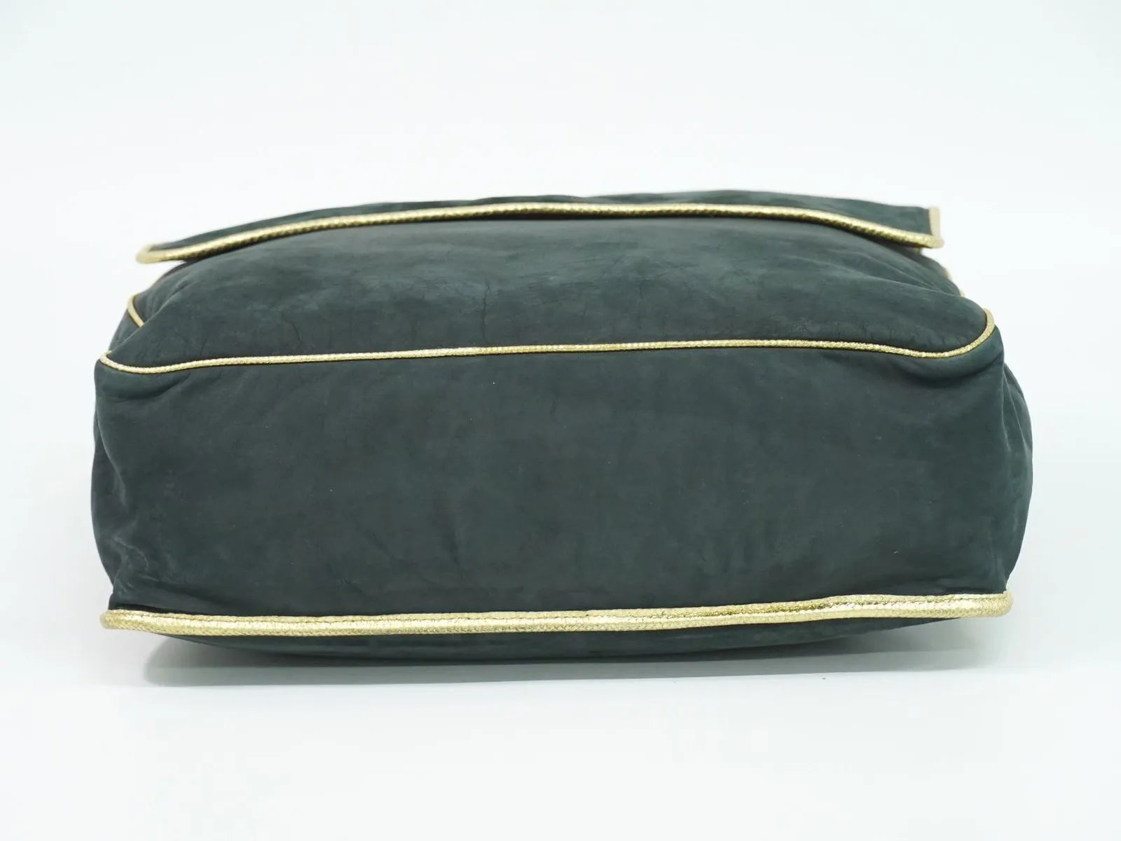 Loewe Anagram Suede Black Suede Shoulder Bag Bag (Pre-Owned)