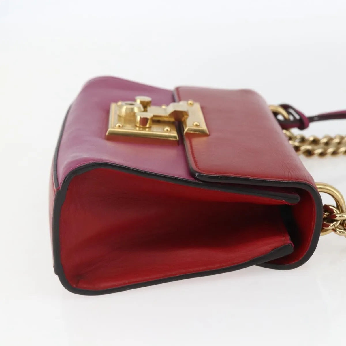 Gucci Padlock Shoulder Bag Nm Gg Coated Canvas And Leather Multicolour Leather Shoulder Bag Bag (Pre-Owned)