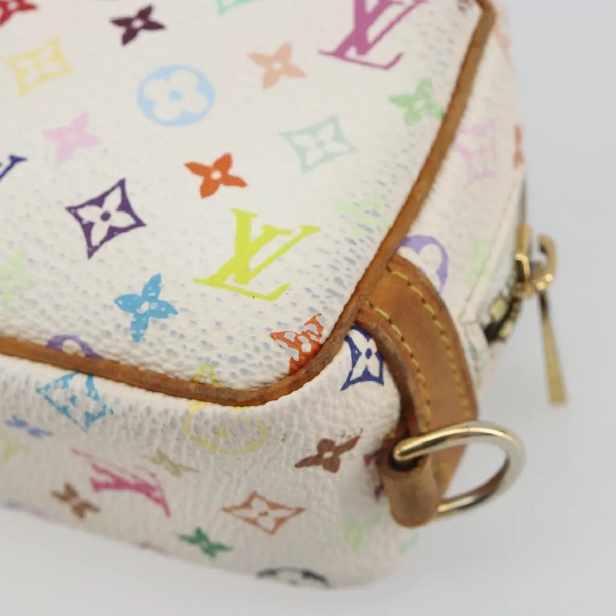 Louis Vuitton Wapity Trousse Monogram Multicolor White Canvas Clutche & Pouche Bag (Pre-Owned)