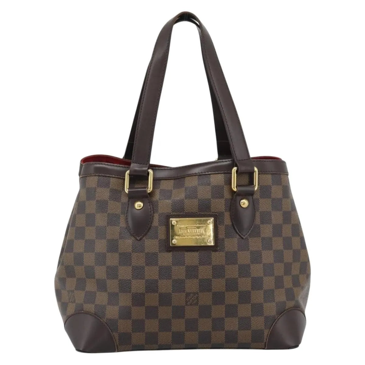 Louis Vuitton Hampstead Damier Brown Canvas Tote Bag Bag (Pre-Owned)