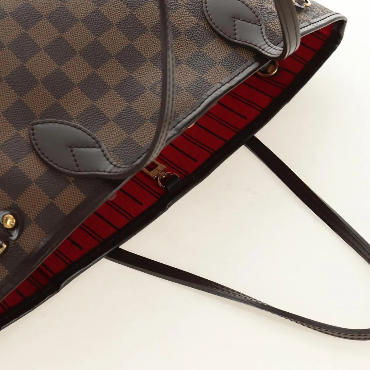 Louis Vuitton Neverfull Tote Damier Brown Canvas Tote Bag Bag (Pre-Owned)