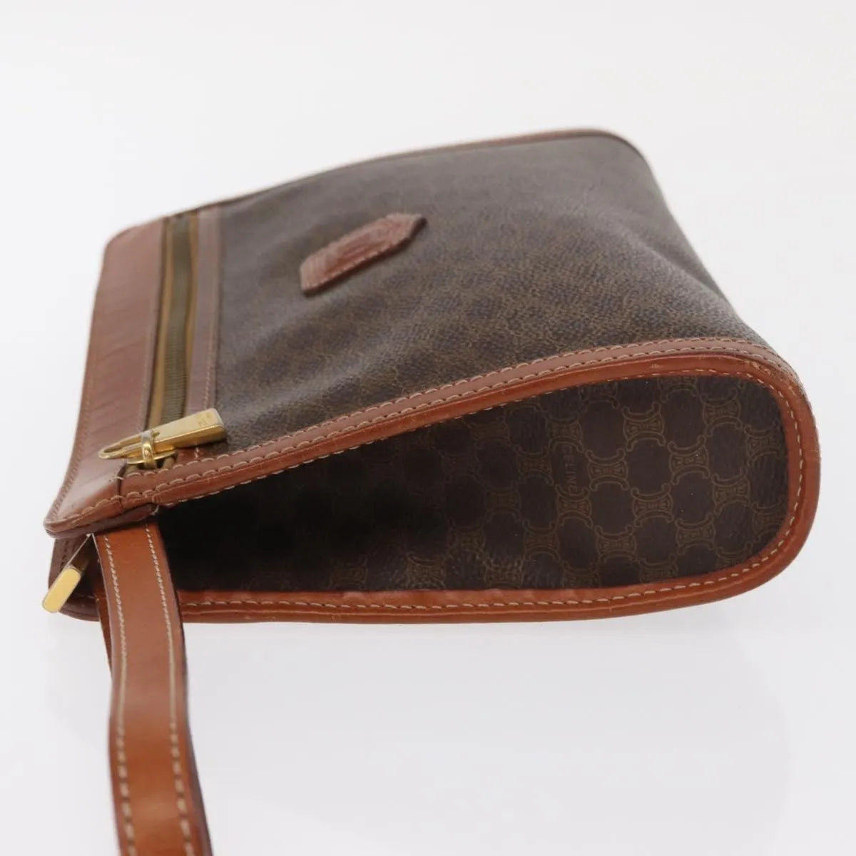 Celine Macadam Pochette Canvas And Leather Brown Canvas Clutche & Pouche Bag (Pre-Owned)