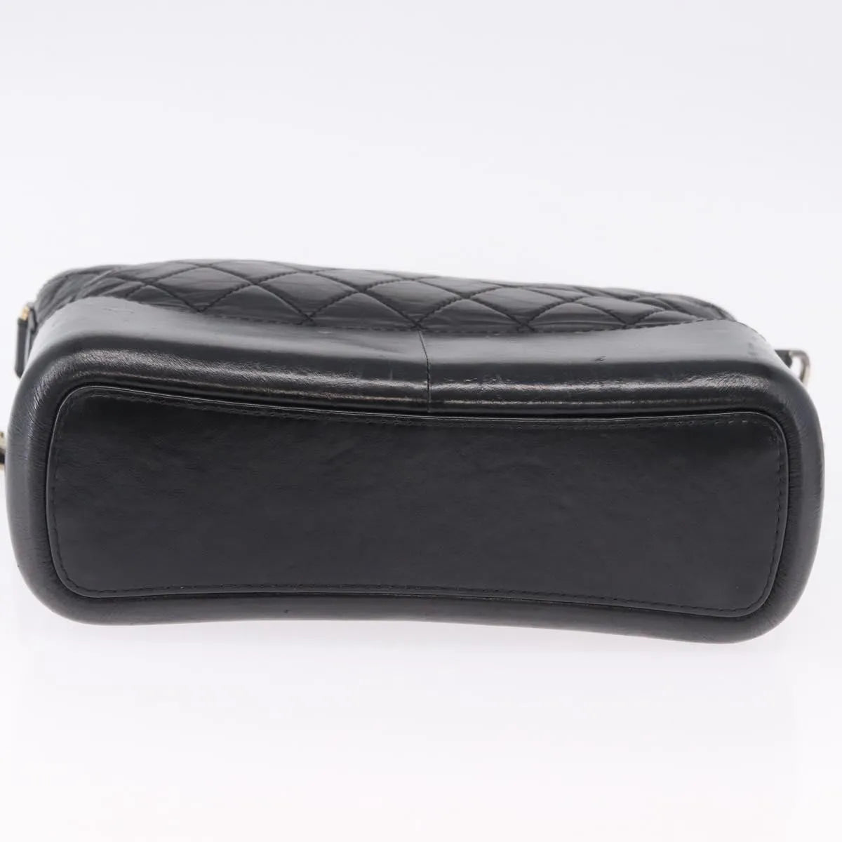 Chanel Gabrielle Hobo Quilted Aged Calfskin Black Leather Shoulder Bag Bag (Pre-Owned)