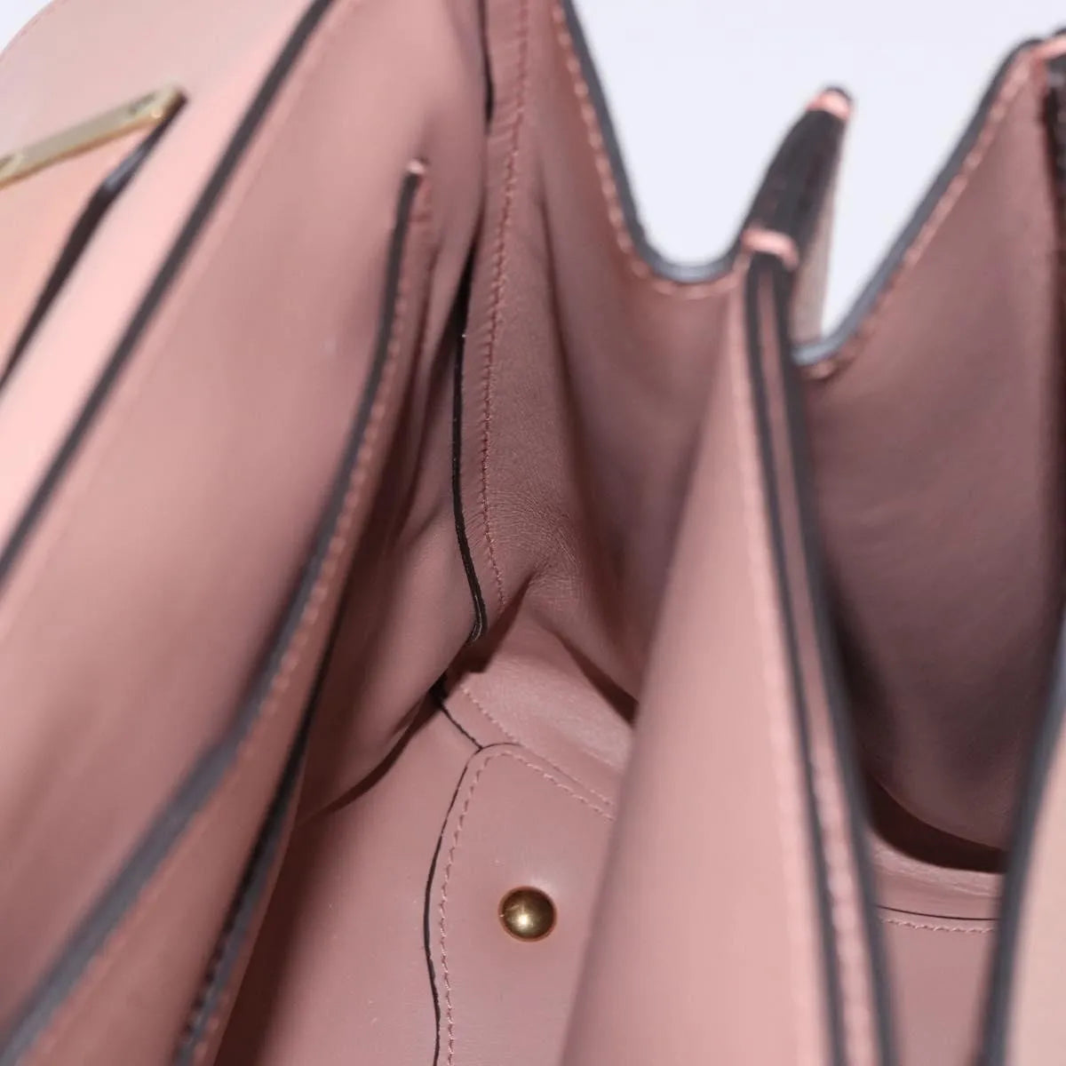 Salvatore Ferragamo Margot Satchel Leather Pink Leather Handbag (Pre-Owned)