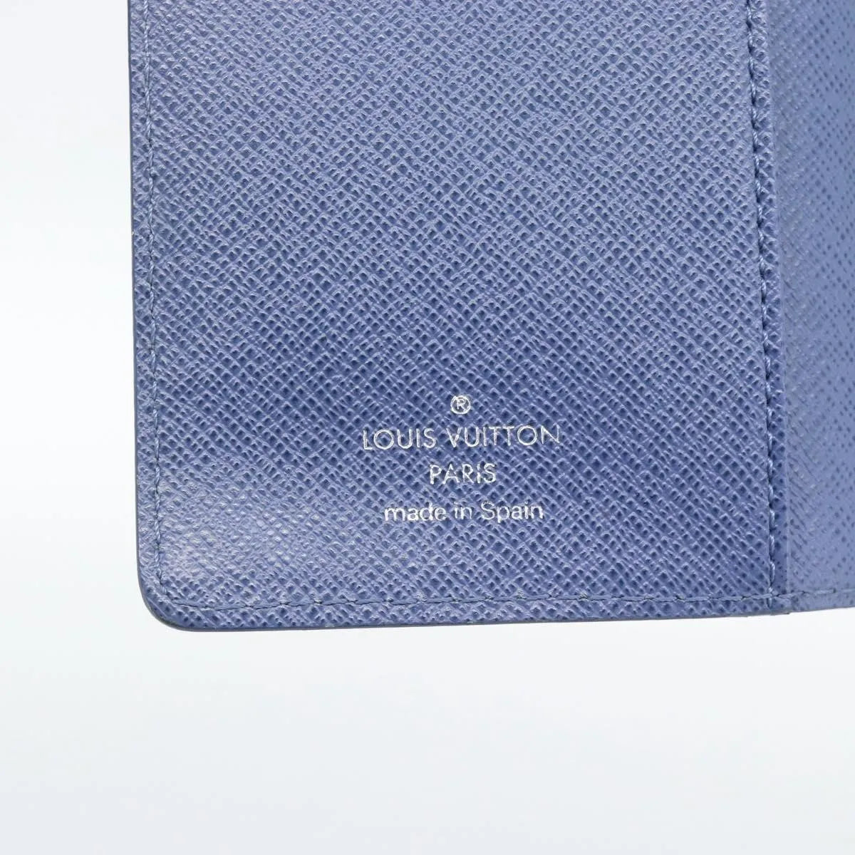 Louis Vuitton Agenda Cover Epi Blue Leather Clutche & Pouche Bag (Pre-Owned)