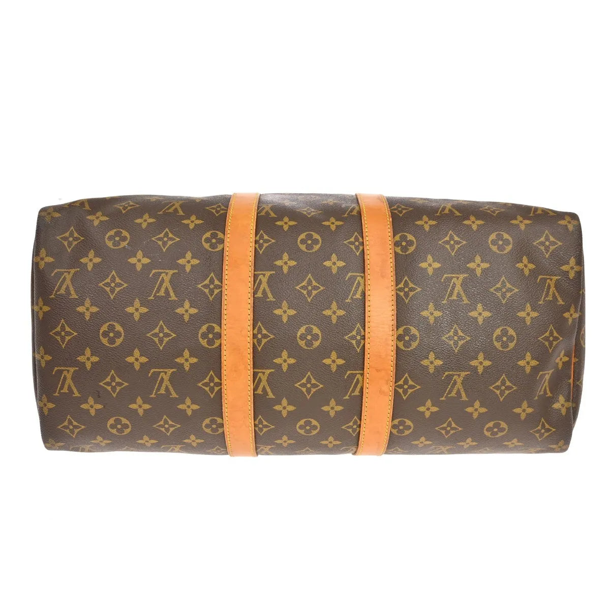 Louis Vuitton Keepall Monogram Brown Canvas Travel Bag Bag (Pre-Owned)
