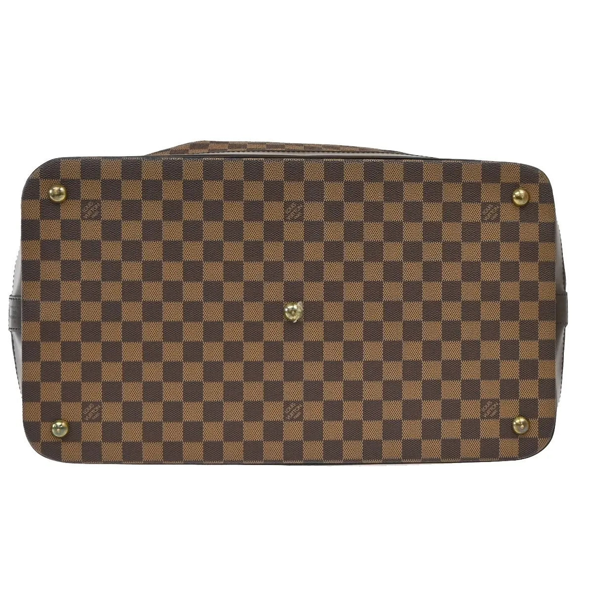 Louis Vuitton Grimaud Handbag Damier Brown Leather Travel Bag Bag (Pre-Owned)