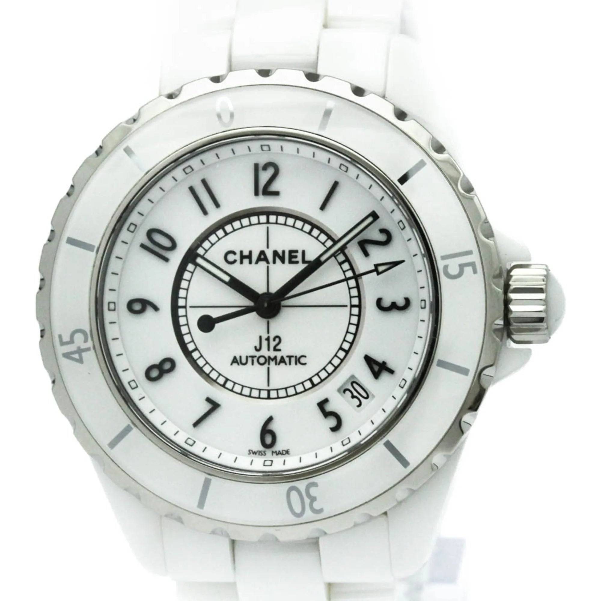 Chanel J12 Automatic Watch Ceramic And Stainless Steel Watch (Pre-Owned)