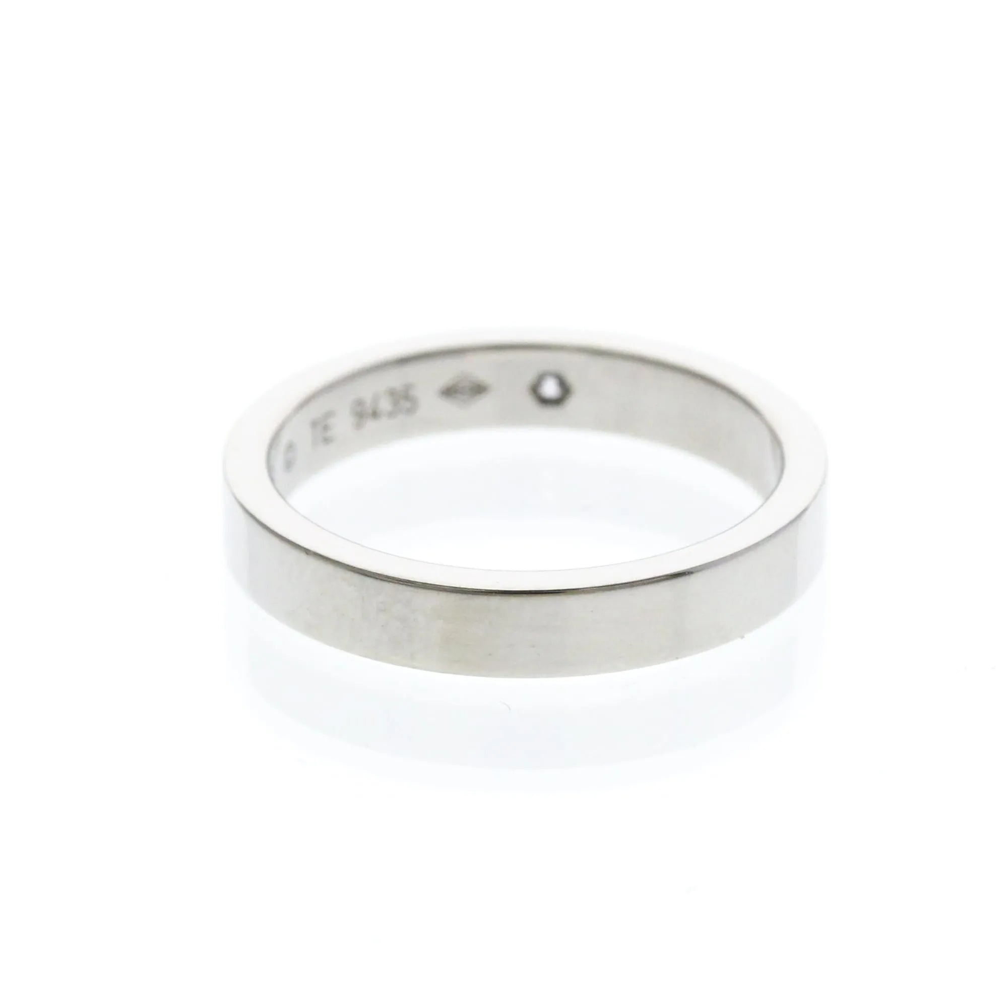 Cartier C De Cartier Wedding Band Platinum With Diamond Silver Platinum Ring Jewelry (Pre-Owned)