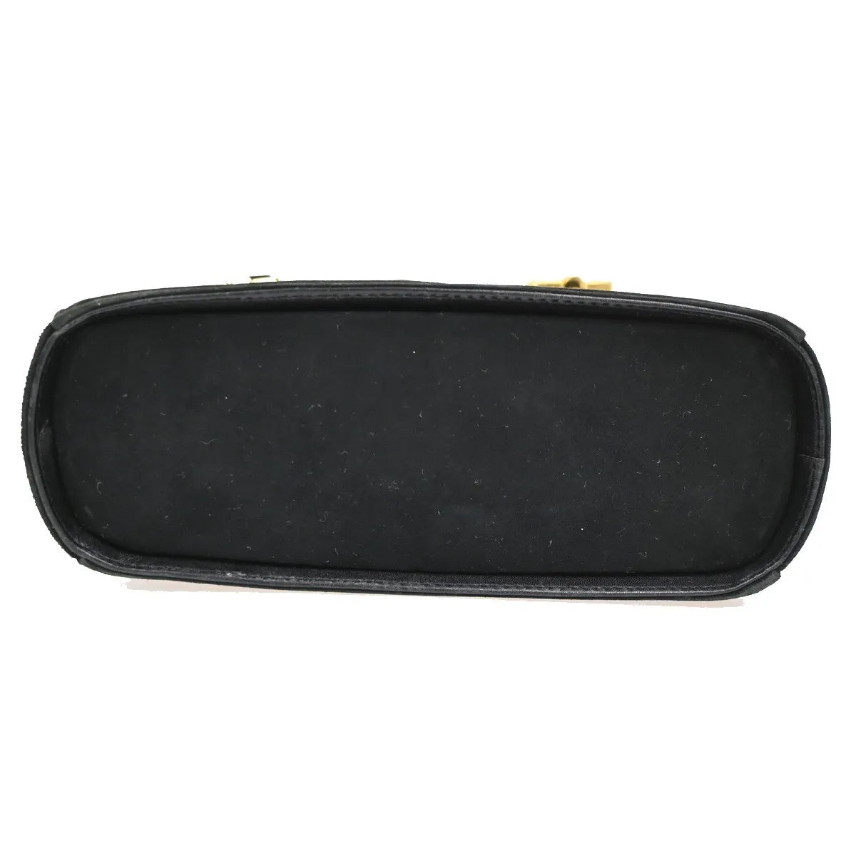 Salvatore Ferragamo Gancini Suede Black Suede Handbag (Pre-Owned)