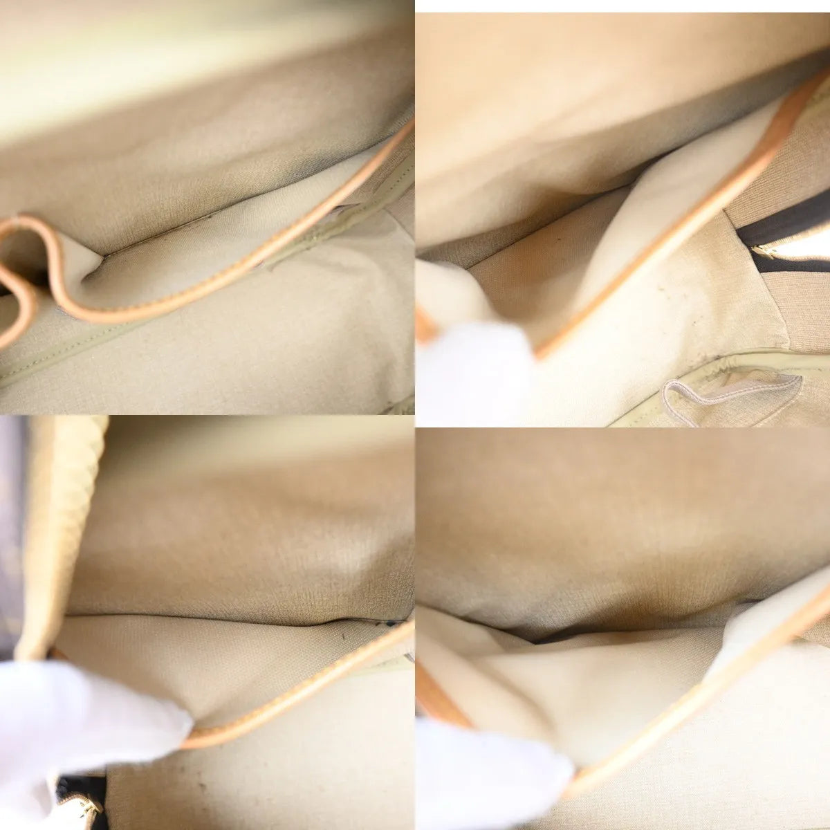Louis Vuitton Deauville Monogram Brown Canvas Handbag (Pre-Owned)