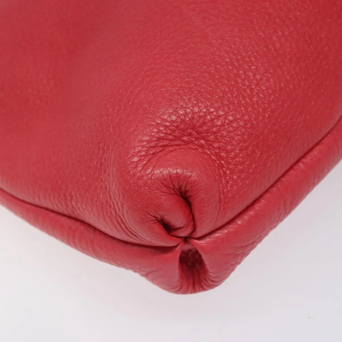 Salvatore Ferragamo Gancini Leather Pink Leather Shoulder Bag Bag (Pre-Owned)