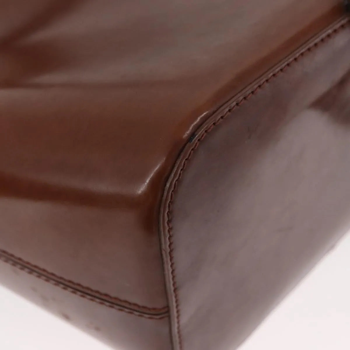 Cartier Panthère Shoulder Patent Leather Brown Leather Shoulder Bag Bag (Pre-Owned)