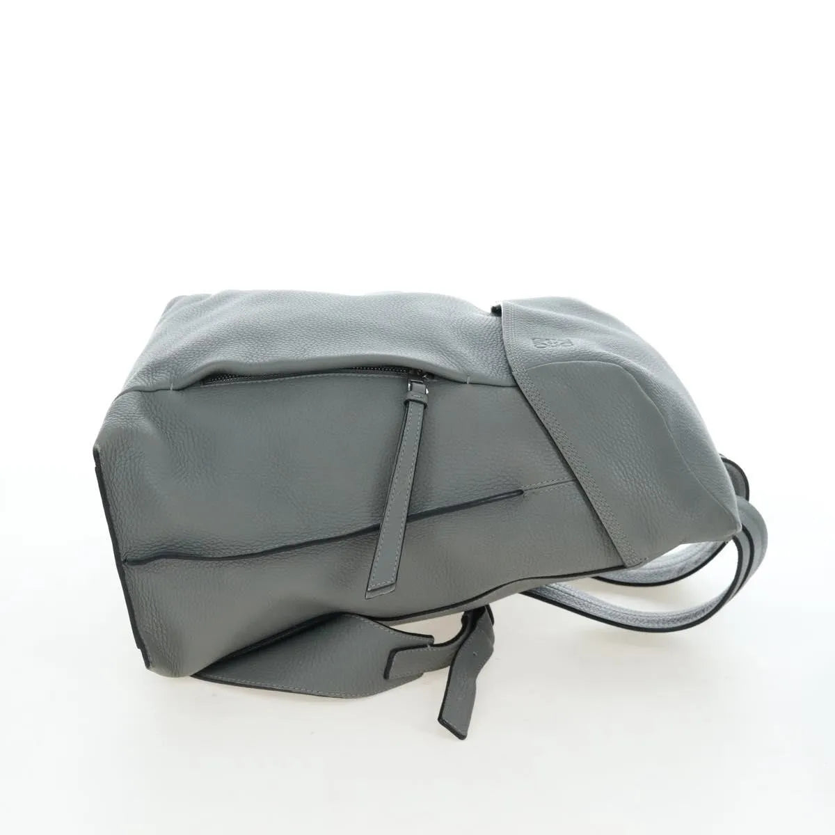 Loewe T Backpack Leather Gray Leather Backpack Bag (Pre-Owned)